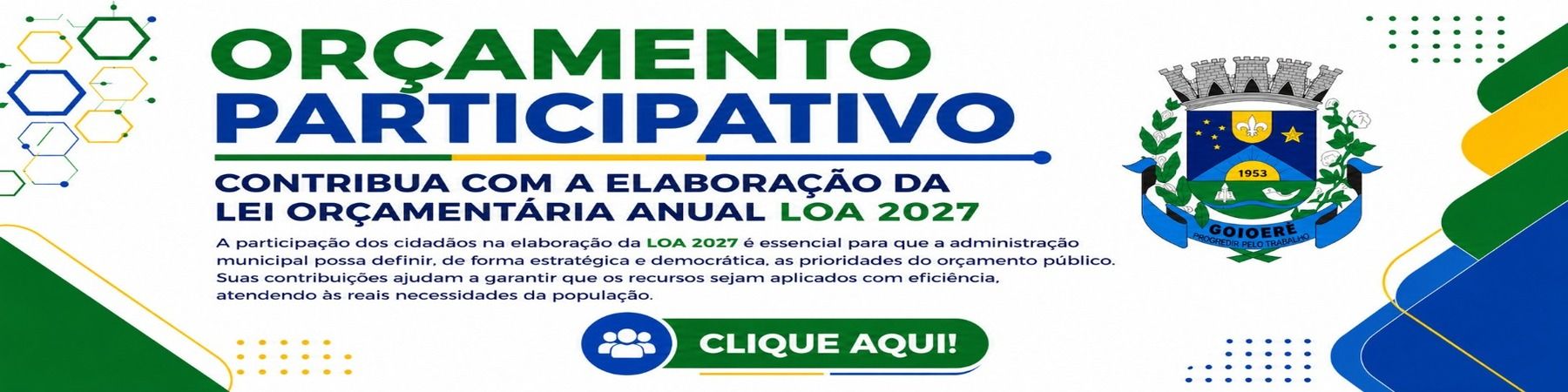 ORÇAMENTO PARTICIPATIVO LOA 2027